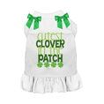 Load image into Gallery viewer, Cutest Clover St. Patrick's Day Dog Tee/Dress
