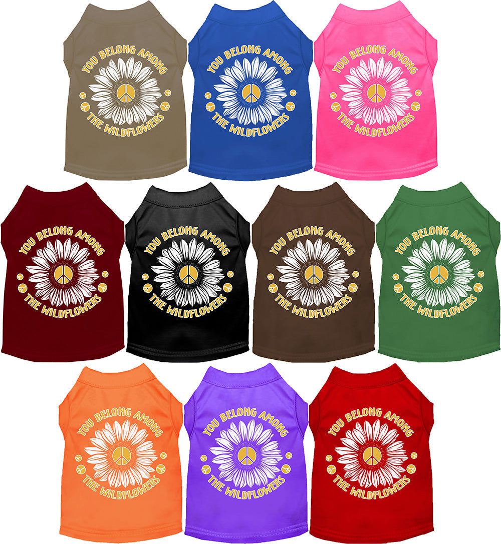 Sweet Cat or Dog Shirt for Pets "Among the Wildflowers"
