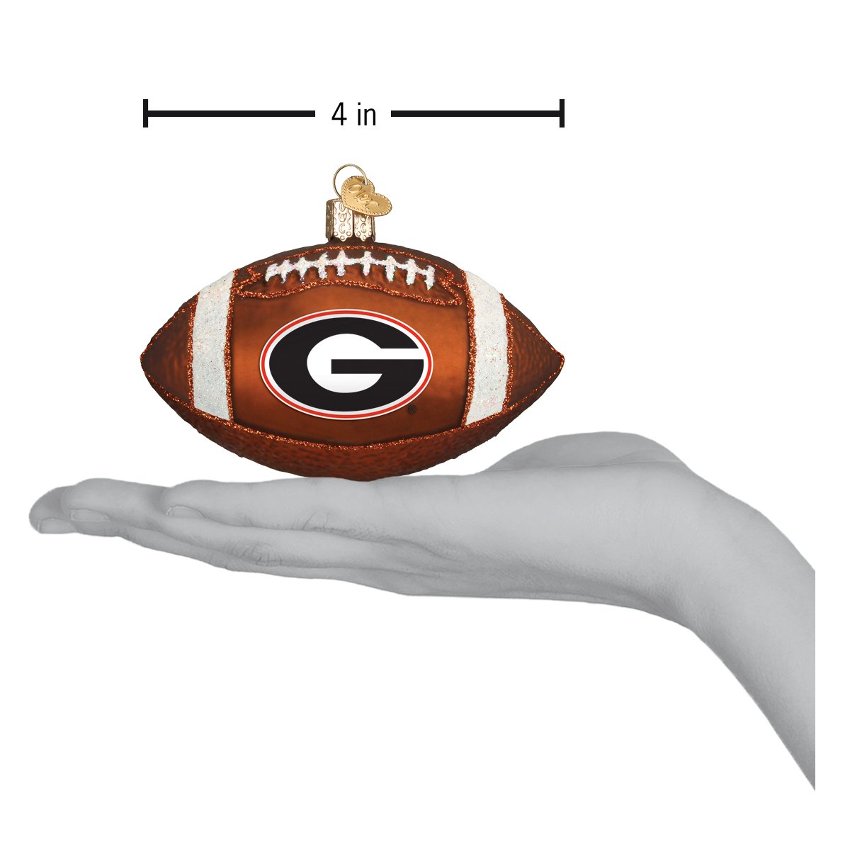 Georgia Football Ornament - Southlake Paws