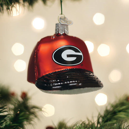 Georgia Baseball Cap Ornament - Southlake Paws