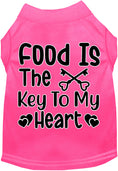 Load image into Gallery viewer, Fun Cat or Dog Shirt for Pets "Food is the Key"
