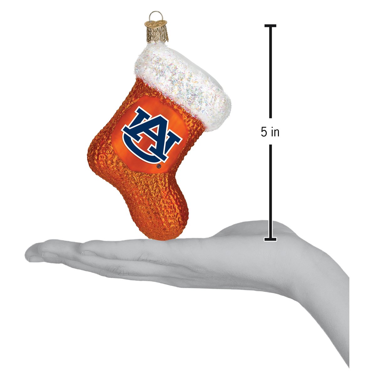 Auburn Stocking Ornament - Southlake Paws