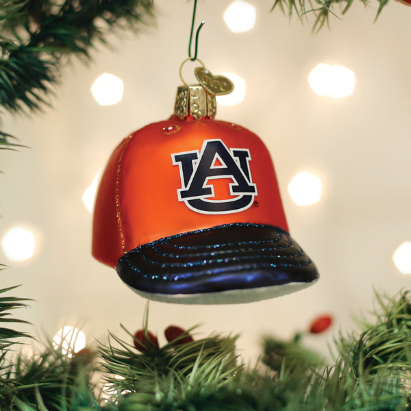 Auburn Baseball Cap Ornament - Southlake Paws
