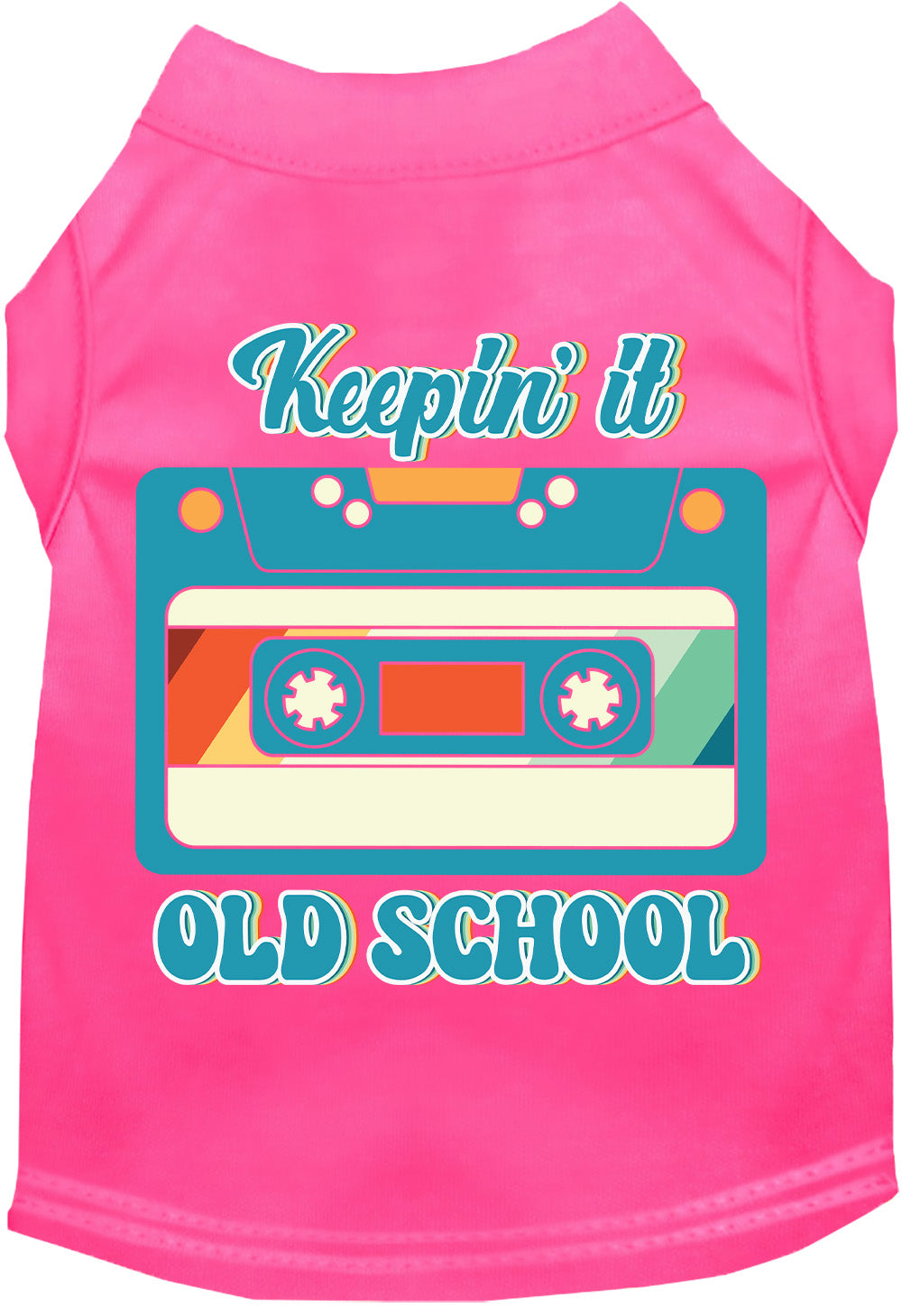 Fun Cat or Dog Shirt for Pets "Keepin it Old School"