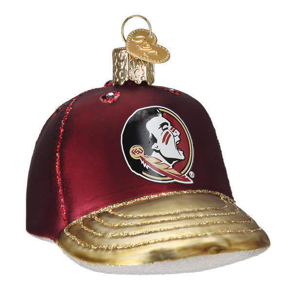 Florida State Baseball Cap Ornament - Southlake Paws
