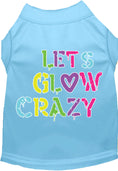 Load image into Gallery viewer, Fun Retro Neon Cat or Dog Shirt for Pets "Lets Glow Crazy"
