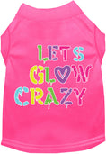 Load image into Gallery viewer, Fun Retro Neon Cat or Dog Shirt for Pets "Lets Glow Crazy"
