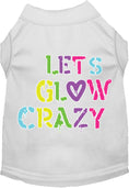 Load image into Gallery viewer, Fun Retro Neon Cat or Dog Shirt for Pets "Lets Glow Crazy"
