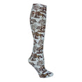 Load image into Gallery viewer, AWST Int'l Lila Blue Toile Socks
