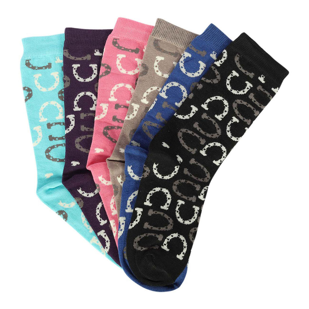 AWST Int'l Lucky Horseshoes Socks 6 pack - image 14