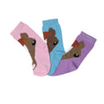 Load image into Gallery viewer, AWST Int'l  Youth Horse Face Crew socks - 3 pack
