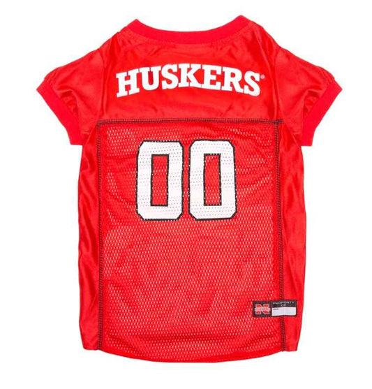Nebraska Huskers College Dog Jersey - Official College Sports Pet Fan Apparel