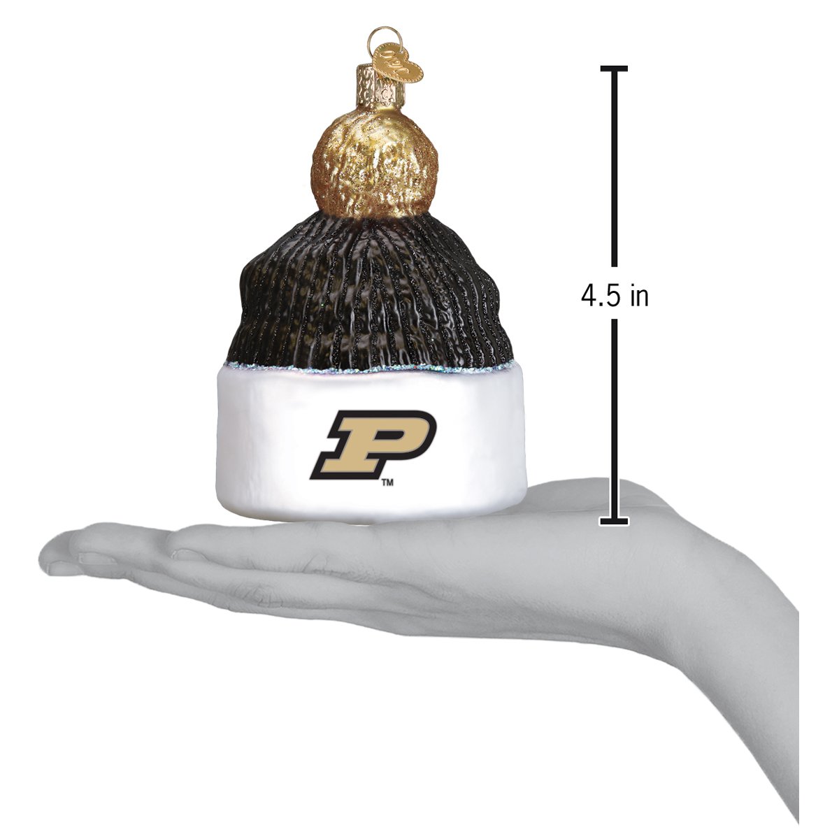 Purdue Beanie Ornament - Southlake Paws