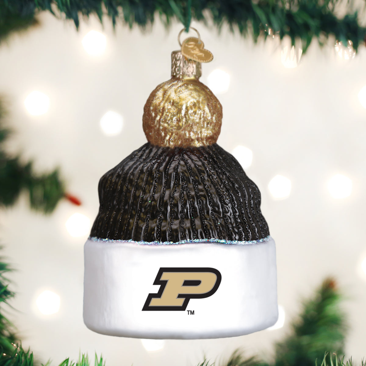 Purdue Beanie Ornament - Southlake Paws