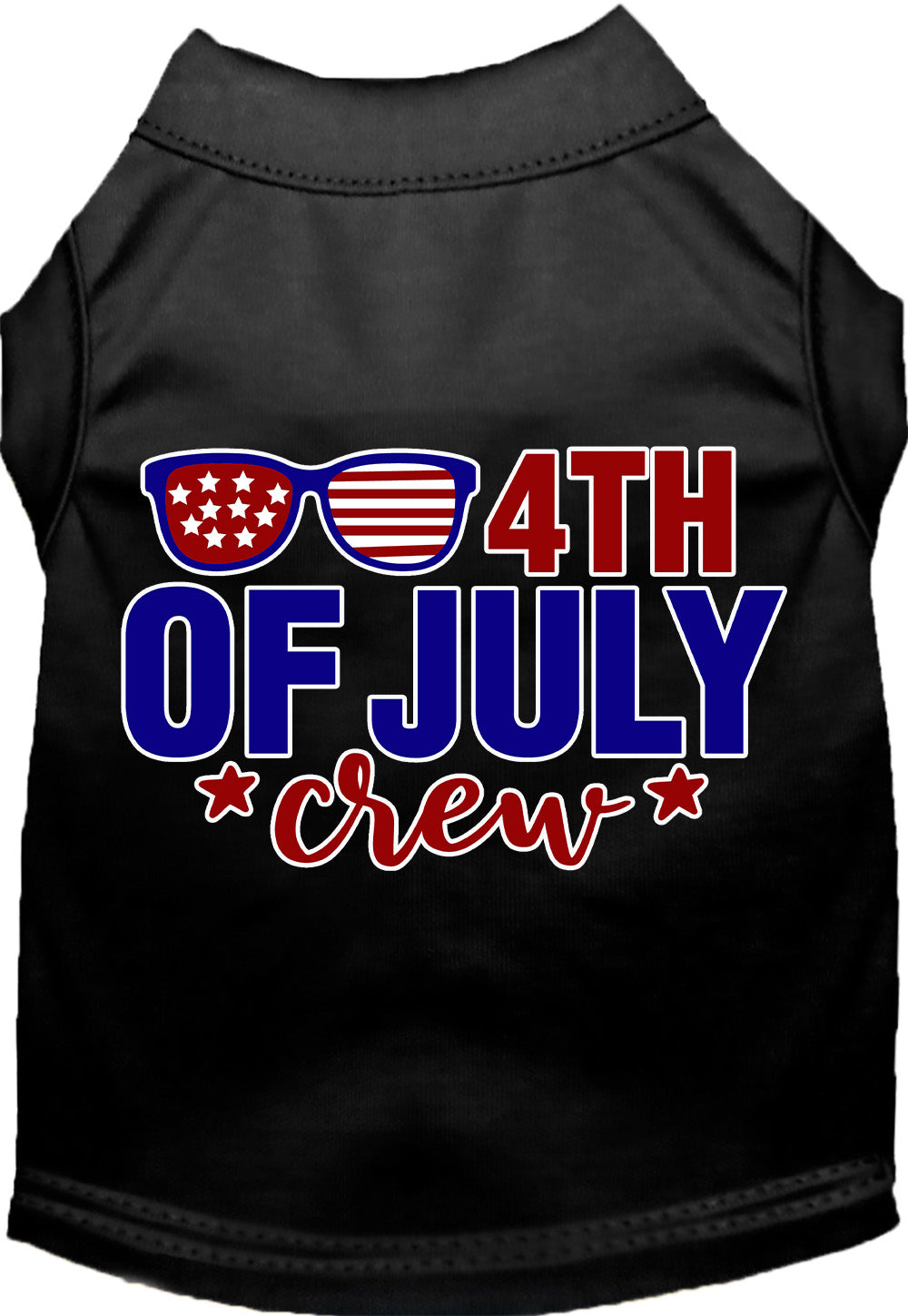 Patriotic Cat or Dog Shirt for Pets "Chill 4th of July Crew"