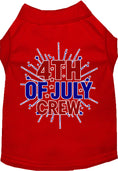 Load image into Gallery viewer, Patriotic Cat or Dog Shirt for Pets "Fireworks and 4th of July Crew"
