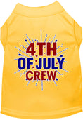 Load image into Gallery viewer, Patriotic Cat or Dog Shirt for Pets "Fireworks and 4th of July Crew"
