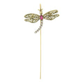 Load image into Gallery viewer, Floating Rhinestone & Crystal Dragonfly Bookmark
