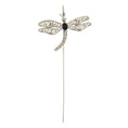 Load image into Gallery viewer, Floating Rhinestone & Crystal Dragonfly Bookmark
