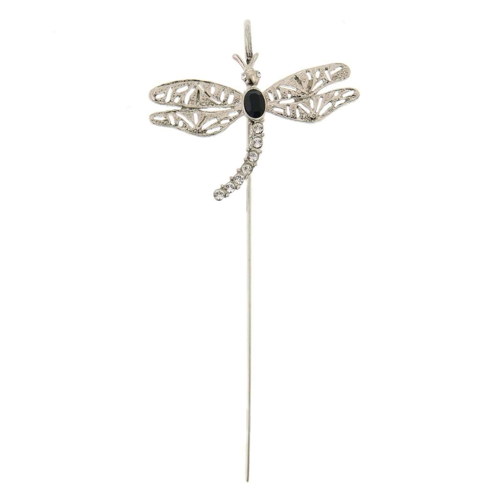 Floating Rhinestone & Crystal Dragonfly Bookmark