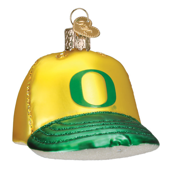 Oregon Baseball Cap Ornament - Southlake Paws