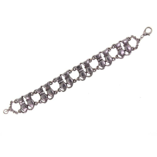 Crystal Multi Double Cat Chain Bracelet