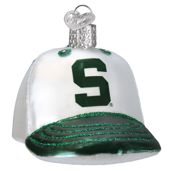 Michigan State Baseball Cap Ornament - Southlake Paws