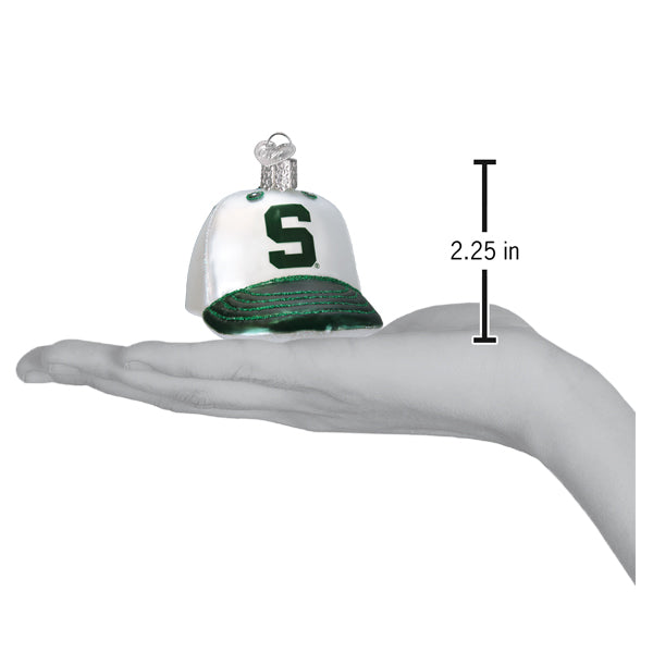 Michigan State Baseball Cap Ornament - Southlake Paws