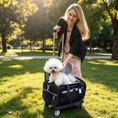 Load image into Gallery viewer, Mr. Peanut's Gold Series Standard Size Airline Compliant Expandable Pet Carrier
