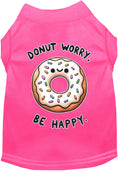 Load image into Gallery viewer, Adorable Cat or Dog Shirt for Pets "Donut Worry, Be Happy"

