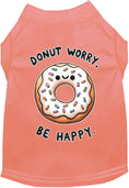 Load image into Gallery viewer, Adorable Cat or Dog Shirt for Pets "Donut Worry, Be Happy"

