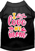 Load image into Gallery viewer, Adorable Cat or Dog Shirt for Pets "Pink I Love My Mom"
