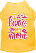 Load image into Gallery viewer, Adorable Cat or Dog Shirt for Pets "Pink I Love My Mom"
