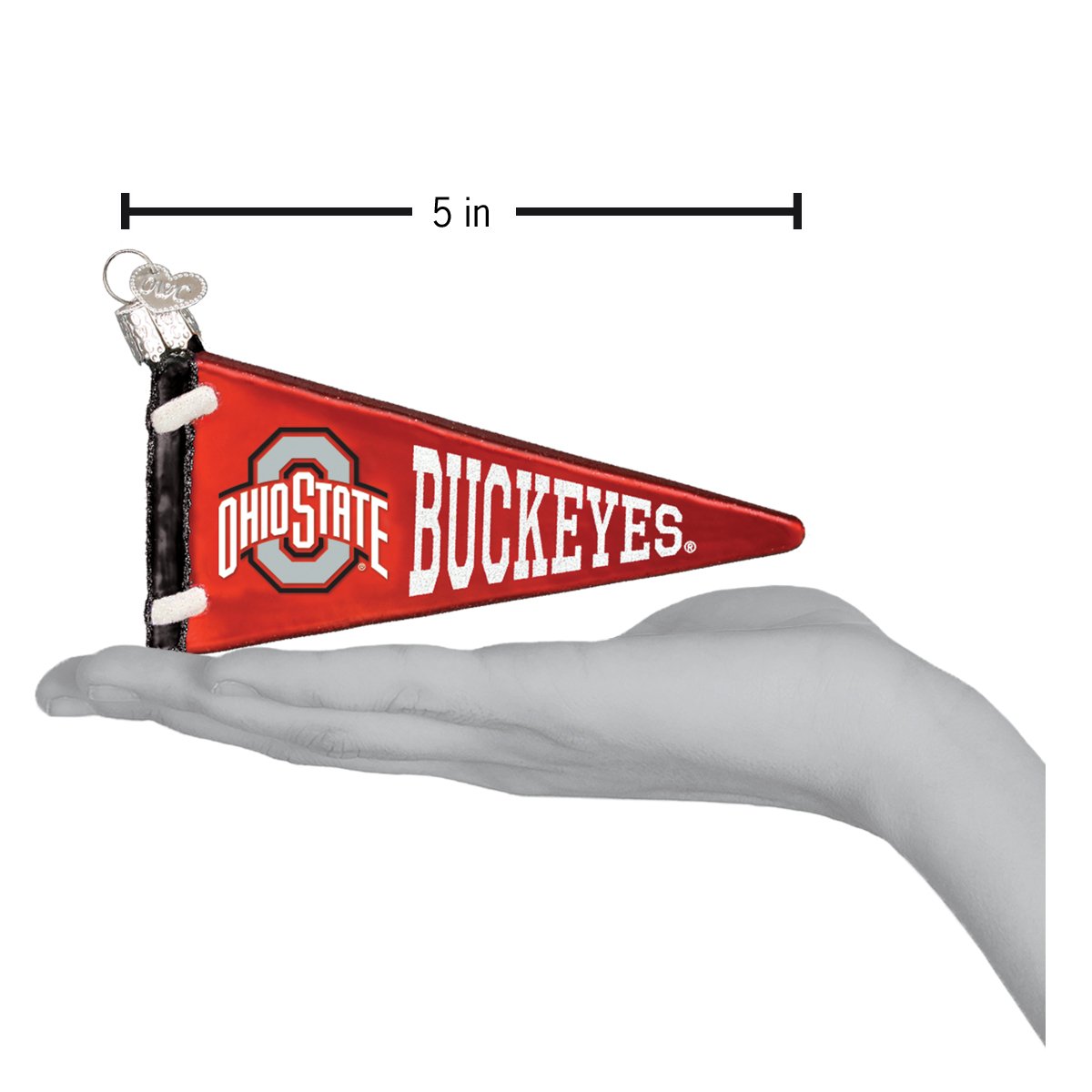 Ohio State Pennant Ornament - Southlake Paws