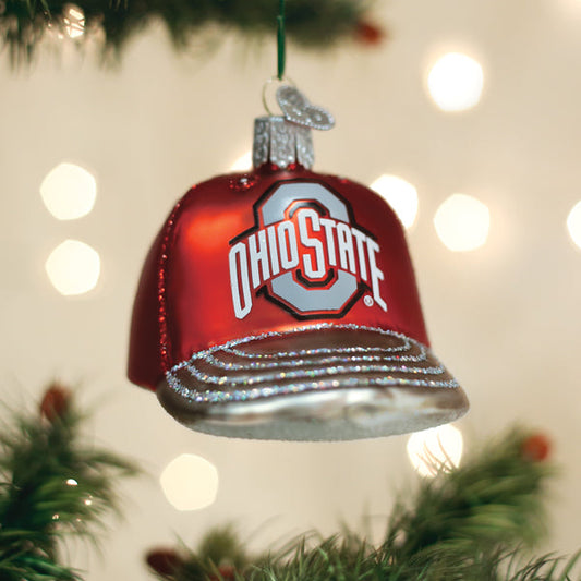 Ohio State Baseball Cap Ornament - Southlake Paws