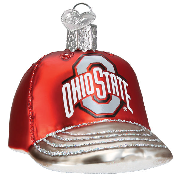 Ohio State Baseball Cap Ornament - Southlake Paws