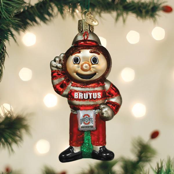 Ohio State Brutus Buckeye Ornament - Southlake Paws