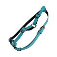 Load image into Gallery viewer, The Tiffany Collection. Gorgeous Turquoise Blue Embossed Croc Italian Leather Harness, With Silver Hardware
