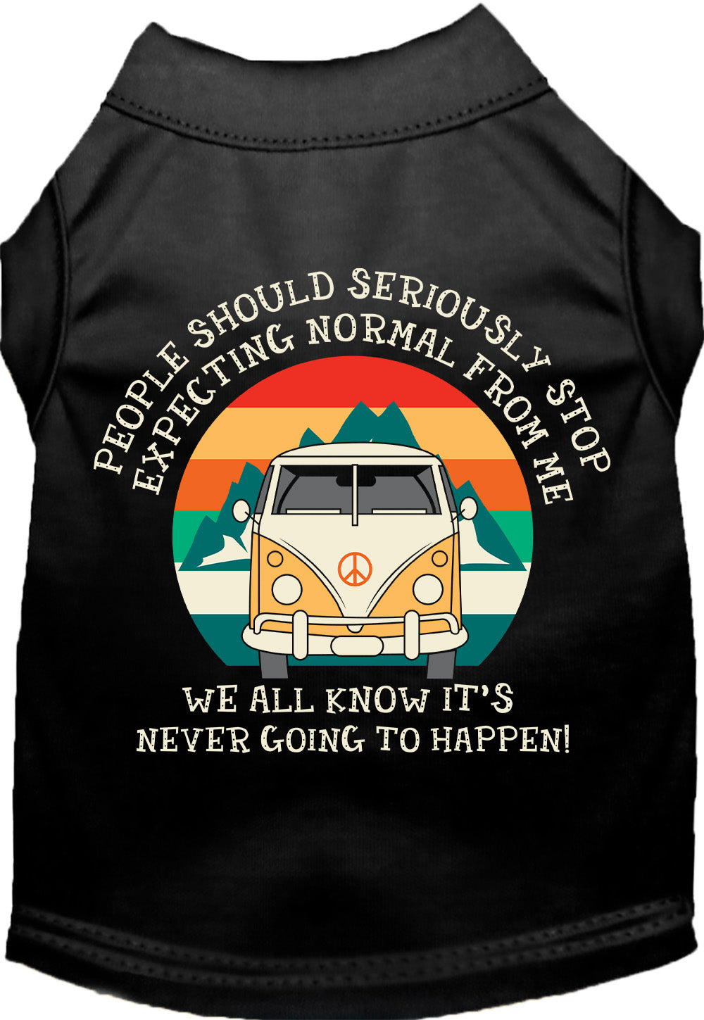 Cat or Dog Shirt for Pets "Stop Expecting Normal Vanlife"