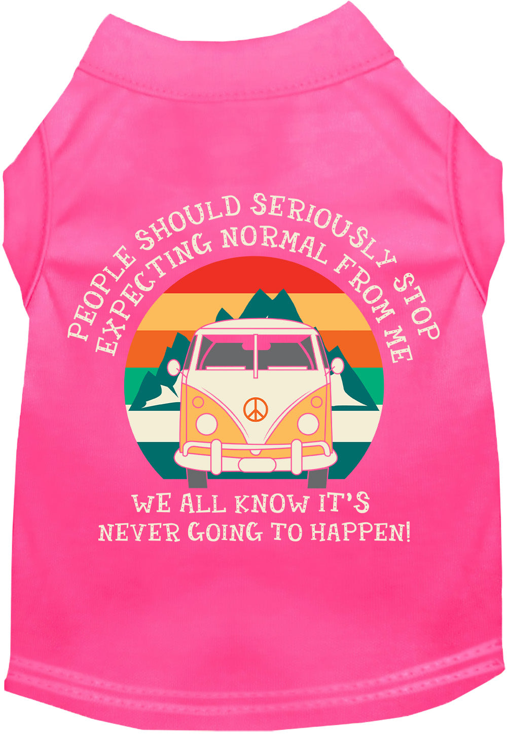 Cat or Dog Shirt for Pets "Stop Expecting Normal Vanlife"