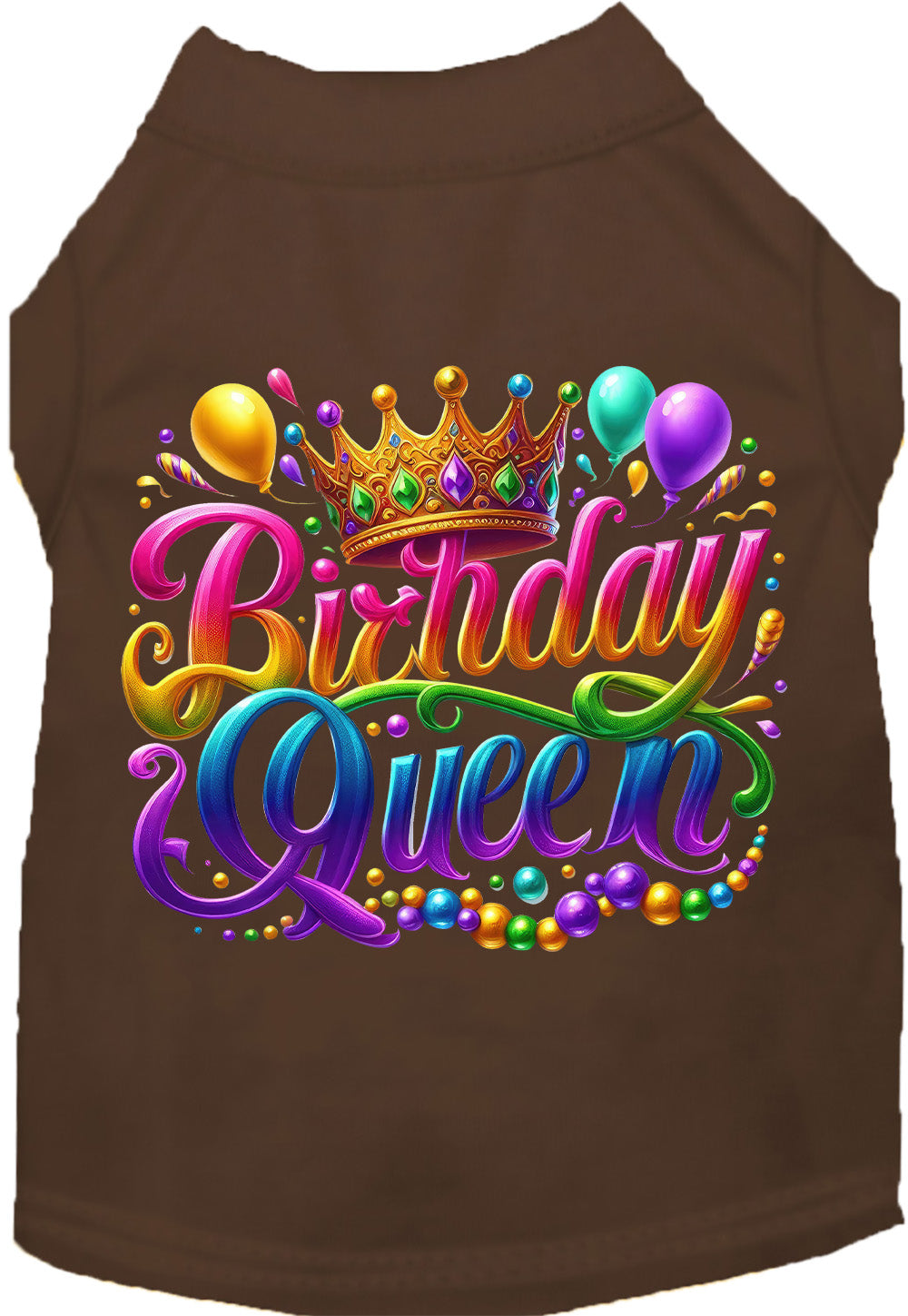 Adorable Cat or Dog Shirt for Pets "Gorgeous Birthday Queen"