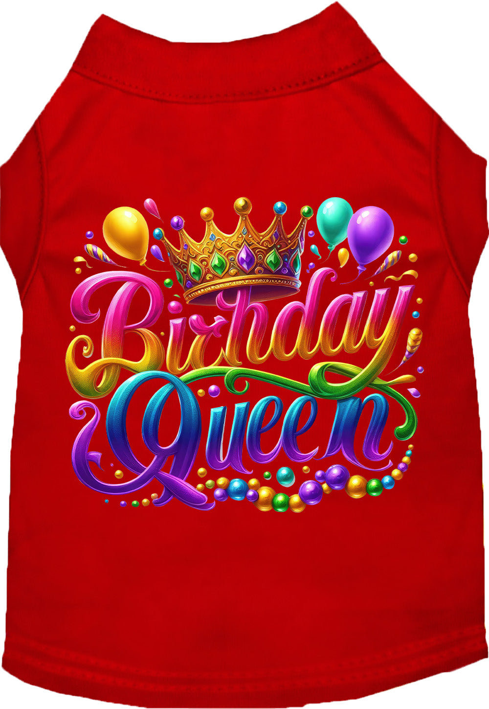 Adorable Cat or Dog Shirt for Pets "Gorgeous Birthday Queen"