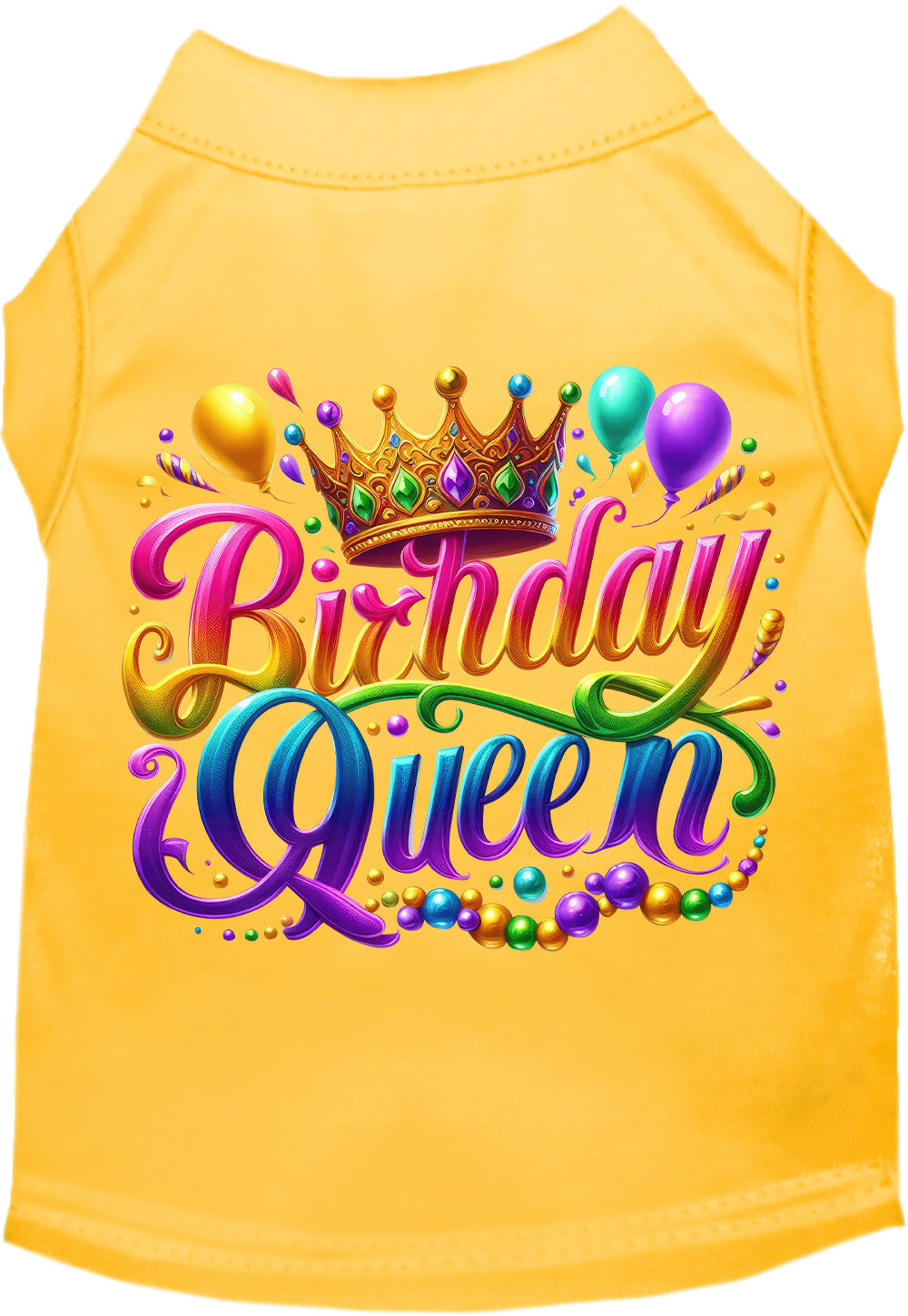 Adorable Cat or Dog Shirt for Pets "Gorgeous Birthday Queen"