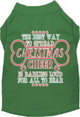 Load image into Gallery viewer, Cute Christmas Cat or Dog Shirt for Pets "Christmas Cheer by Barking Loud"
