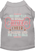 Load image into Gallery viewer, Cute Christmas Cat or Dog Shirt for Pets "Christmas Cheer by Barking Loud"
