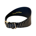 Load image into Gallery viewer, Gold & Black Snake 3” Wide Style Gatsby Collar
