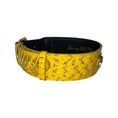Load image into Gallery viewer, Mustard Yellow & Black Snake Classic Collar

