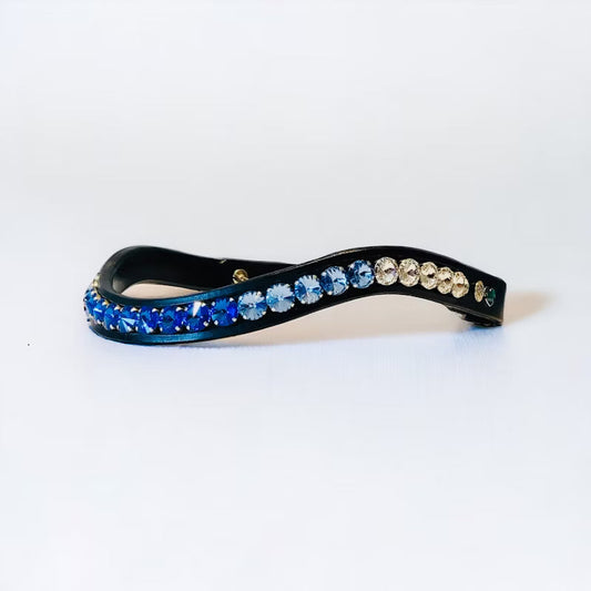 Delight Browband #5 Crystal, Light Sapphire & Sapphire
