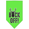 Load image into Gallery viewer, Pet and Dog Bandana Screen Printed, "Buck Off"
