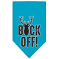 Load image into Gallery viewer, Pet and Dog Bandana Screen Printed, "Buck Off"

